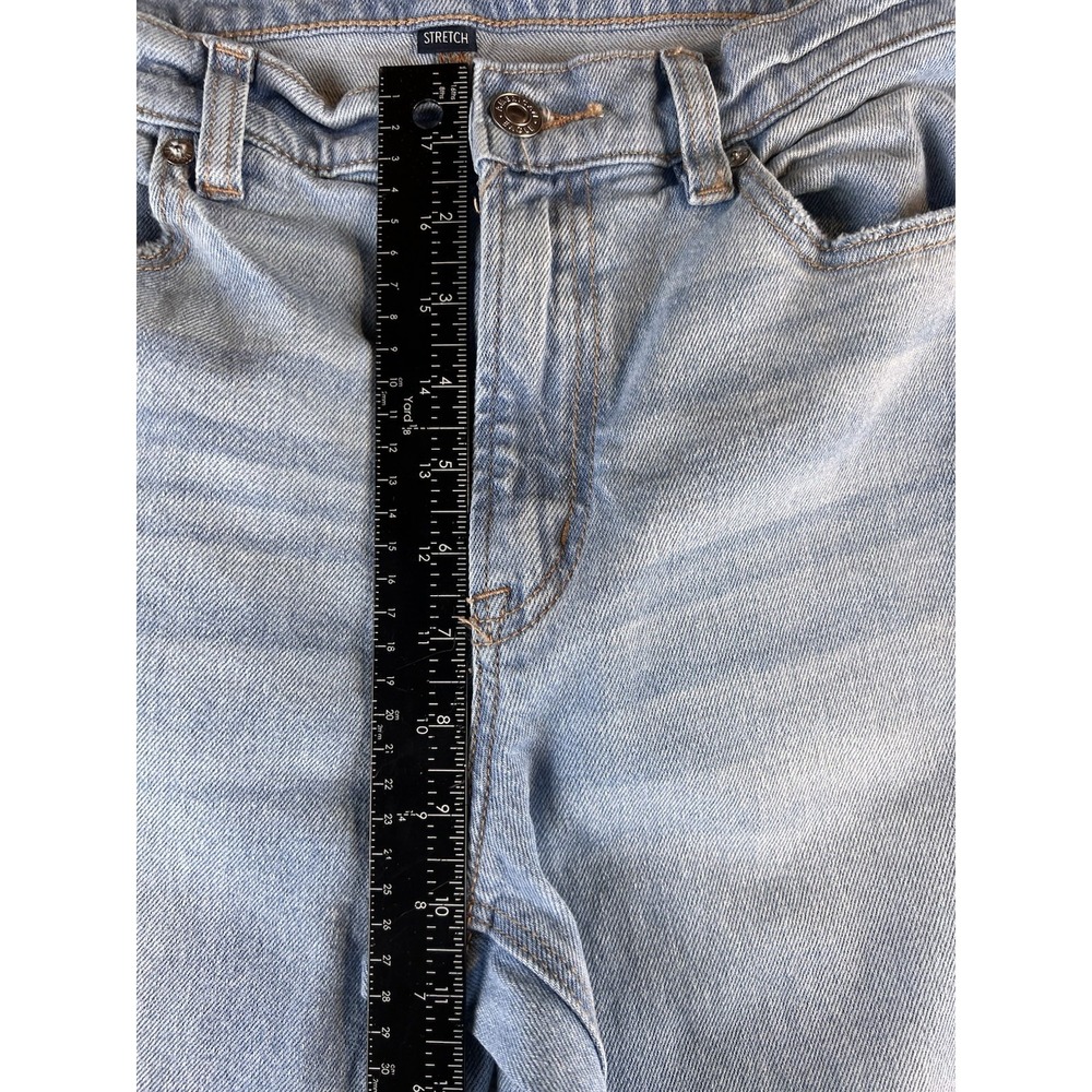 American Eagle Super High-Rise Straight Jeans Womens Size 8 Extra Long Blue - Picture 5 of 9